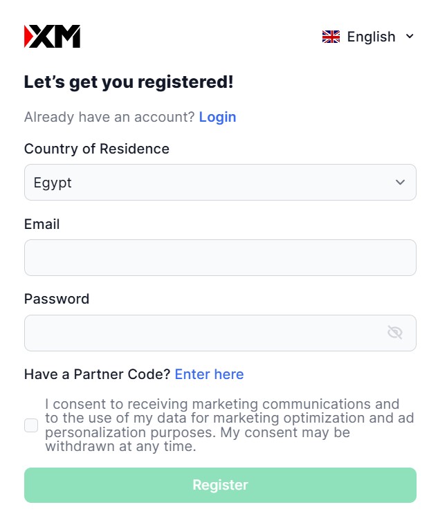 Создание Учетной Записи у Брокера XM